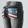 Women's Pants Independence Day Denim Women's Jeans 2023 Fashion Slim Pocket 4 juli American Flag Printers Vintage Streetwear