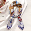 Elegante fazzoletto per capelli sciarpe da donna piccole sciarpe e impacchi bandana foulard per le donne 7070 cm fascia quadrata sciarpe collo hipl829