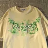 T-shirt damski High Street Little Devil Wings Print O-Neck krótko-rękawowe T-shirty Kobiety 2023 Summer Vintage Trend Para Y2K Tops Women Y23