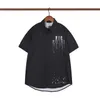 3 مصمم فاخر قمصان رجالية موضة النمر حرف V الحرير البولينج قميص قمصان عادية الرجال سليم صالح فستان بكم قصير قميص M-3XL # 643