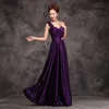 Party Dresses Pretty Elegant Sweetheart Floor-Length A-Line One Shoulder Long Evening Dresses Purple Long Wedding Party Dress 230504