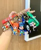 Anime Pirate King Q Edition Silicone Keychain Trend Personalized 2D Cartoon Character Pendant Soft Rubber Keychain