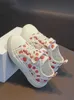 Athletic Outdoor Huili Children's Canvas Shoes Girls Strawberry Cute Board Shoes Little Fresh Casual Sneakers AA230503