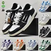 Mens Casual Designer Shoes Skel Top Low Genuine Leather Sneakers Runner Women Men Sports Retro Sneakers Black White Leather Pink Trainer Size 36-45