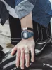 Montres-bracelets Mark Fairwhale Montre Homme Électronique 2023 Tendance Sport Noir Technologie Marque Étanche Non Mécanique