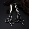 Inch Skull Hair Cutting Scissors High Quality Barber Professional Hairdressing Thinning Salon Shears