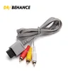 1.8m Audio Video AV Cable Game Console Composite 3 RCA Cord Wire Main 480p For Nintendo Wii Console