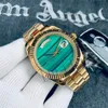 Mens Watches Automatic Mechanical Watch for women luxury watch 41mm green Dial diamond gold full Stainless Steel fashion classics wristwatch