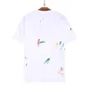 Summer designer mens t shirts men tshirts short sleeved red letter printing splashing ink graffiti fashionable hand drawn embroidery loose cotton T shirt