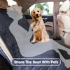 Housse de siège de voiture pour chien et chat, imperméable, protection de la banquette arrière, accessoire de voyage, poche à fermeture éclair, maille