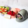 ギフトラップクレードルの形をした紙フラワーボックスブーケバケツバレンタインデーローズフローラルギフトプレゼントベビーシャワーDIYデコレーション
