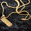 M guld vi litar på australien guld bar hängen trend långa smycken halsband Europe America fin guld 999.99 1 kg stämpel 18k bar hip hop populärt bar bullion lång tröja kedja