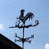 Dekorativa föremål Figurer Rostfritt stålstång Weathervane Vane Wind Direction Indicator Farmhouse Garden Spinner Mätverktyg 230504