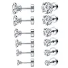 Searrings designer voor dames 316L roestvrijstalen ronde cake designer oorbellen eenvoudige barbell titanium stalen explosie type oorbellen