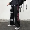 Pantalon masculin goth hommes streetwear japonais hétéros mâle décontracté harajuku haut de gamme