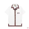 3 роскошные дизайнерские рубашки мужская мода тигра буква v шелковая рубашка для боулинга.
