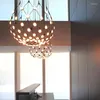 Lampy wiszące światła 2023 Lampa LED Nordic Nowoczesna dom Deco żelaza sztuka do salonu jadalnia restauracja foyer hang light