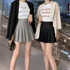 Skirts Summer Women Plaid Skirt High Waist Chic Female Pleated Fashion Harajuku Ladies Mini Casual Cute Woman Short 230504
