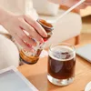 Dinnerware Sets 2-In-1 Long Handle Coffee Milk Stirring Spoon Double-headed Fork Household Tasting Japanese-style