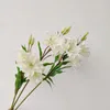 Dekorative Blumen 1pc Weiße Lilie Kunstseide Zweig Diy Home Blumenarrangement Ornamente Hochzeit Dekoration Gefälscht