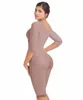 Damen Shapers Einfarbige Shapewear Breasted Shapewear Hochkomprimierter Faja-BH Taillentrainer 230504