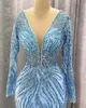 أبريل ASO EBI SENECTIDE LACE PROM القابلة للفصل المساء المساء الرسمي الحزب الثاني استقبال عيد ميلاد العباءات اللباس رداء دياري ZJ666 407