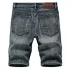 Men S Jeans 2023 Summer Denim Shorts Classic Black Blue Thin Section Slim Business Casual Male Brand 230503
