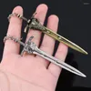 Keychains Game Dark Souls 3 Keychain Artorias Grey Sword Key Chain Metal Car Keyring Pendant For Men smycken Gift Keychains Forb22