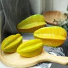Party Decoration Artificial Fake Carambola High Reduction Fruit Model Store Window Display Simulation