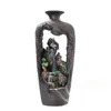 Dekorativa föremål Figurer Heminredning Vase Designprydnad Harts Handmedia Lucky Fengshui Waterfall Backflow rökelse Censer 230504