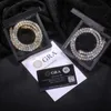 Ny förpackningsgåva Hot Sale 925 Sterling Silver VVS Moissanite Diamond Cluster Tennis Chain Halsband för kvinnor