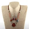 Halsbandörhängen Set Women's Leopard Jewelry Fashion Elegant Women Accessories Earring 3 Färg tillgänglig
