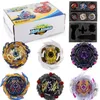 Dönen Top B-X Toupie Patlama Beyblade Üst 6pcs Metal Booster Gyroskop oyuncak set 2pcs Launchers kombinasyonu Kutu 230504