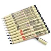 Markers 13PC Pigment Liner Pigma Pen Fine Line Sketching Different Tip Black Fineliner StylographsDrawing Pens Supplier 230503