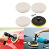 Fordonsskyddsmedel 5st/Set Car Polering Machine Pad Round 3/4/5/6 Inch Tool Disc Cleaning Supplies