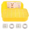 Forniture per animali domestici Piccola toilette Vasino Trainer Letto quadrato Pan Mantieni la gabbia Pulita Igiene Biancheria da letto Lettiera ad angolo per animali Coniglio Cincillà