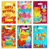 Presentförpackning 10st tryckta väskor Grattis på födelsedagen Plastic Candy Bag Child Party Loot Boy Girl Kids Favors Supplies Decor