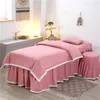Sängkläder sätter 4-6 st skönhetssalongmassage spa tjocka sängkläder ark sängöverdragskudde kudde täcke täckning anpassad storlek#s