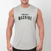 Tampas de tanques de homens Marca Sexy Fitness Bodybuilding Singlets de verão respirável Slim ajustado Tees Muscle Sleesess Shirt 230504