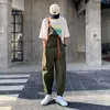 Dress Pants Men Casual Summer Retro Handsome Loose High Street BF Overalls Drawstring Fashion Chic Army Green Youth Allmatch Chic New