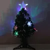 クリスマスの装飾スノーサークル光ファイバーツリー明るいカラフルなカラフルな祝いの補助金クリスマー装飾用の人工飾り1