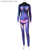 Impressões corporais de macacões femininas para mulheres estampas corporais 3D All em um macacão feminino cair roupas baddie de inverno