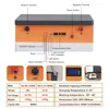 48V 15kWh PowerWall New 300AH 310AH LifePO4バッテリーPV太陽エネルギー貯蔵システム6000サイクル組み込みBMS RS485/CAN EU Tax Free