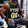 Mens tanktops mannelijke zomercasual vest mannen bodybuilding gym workout fitness ademende mouwloze shirt kleding stringer singlet 230504