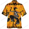 Men's Casual Shirts Men Beach Style African Colorful Printed Summer Holiday Party Outwear Blouses Men's Fashion Apparel Chemise Homme