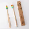 Bamboe tandenborstel omgevingsbescherming Log borstel bamboe koolstof slijppunt zijden borstel reishotel tandenborstel LT401