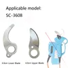 Scharen Electric Pruning Shears Upper and Lower Blades 2.8/3.2/4.0/4.5cm SK5 Cutter Head Sharp and Hligble Battery Scissors
