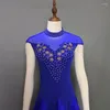 Robe de danse de salon à col debout et tenue de scène moderne une pièce valse Flamenco concours Standard de Rumba Samba