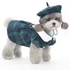 Kapelusz dla psów i sukienka letnie ubrania dla zwierząt puppy sukienki szczeniaki Yorkshire Bichon pudle pomoranian ubrania ubrania sunhat strój 230504
