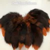 Orange-10pcs/działka 40 cm/16 "prawdziwy oryginalny lis fur